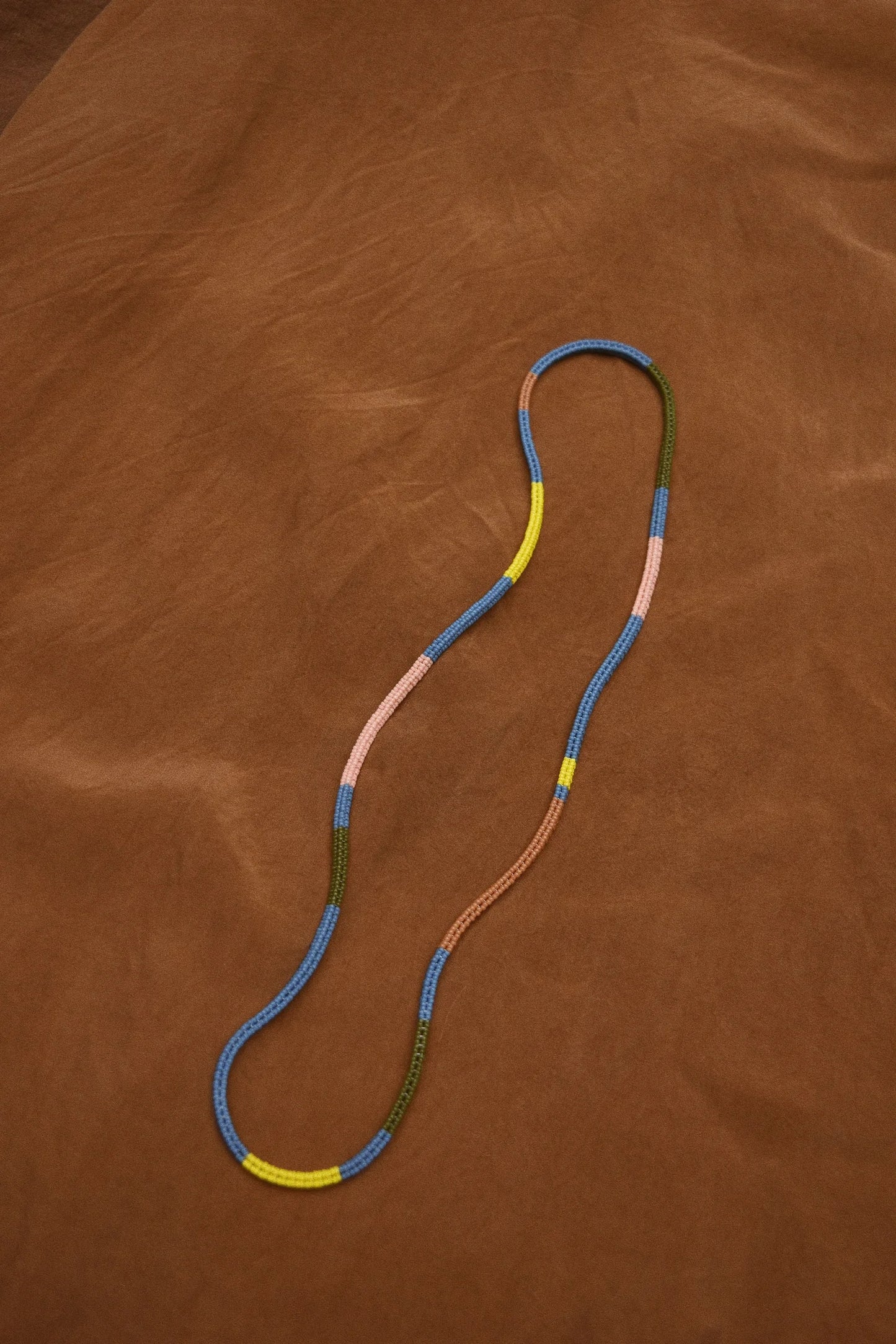 Woven Necklace- Blue