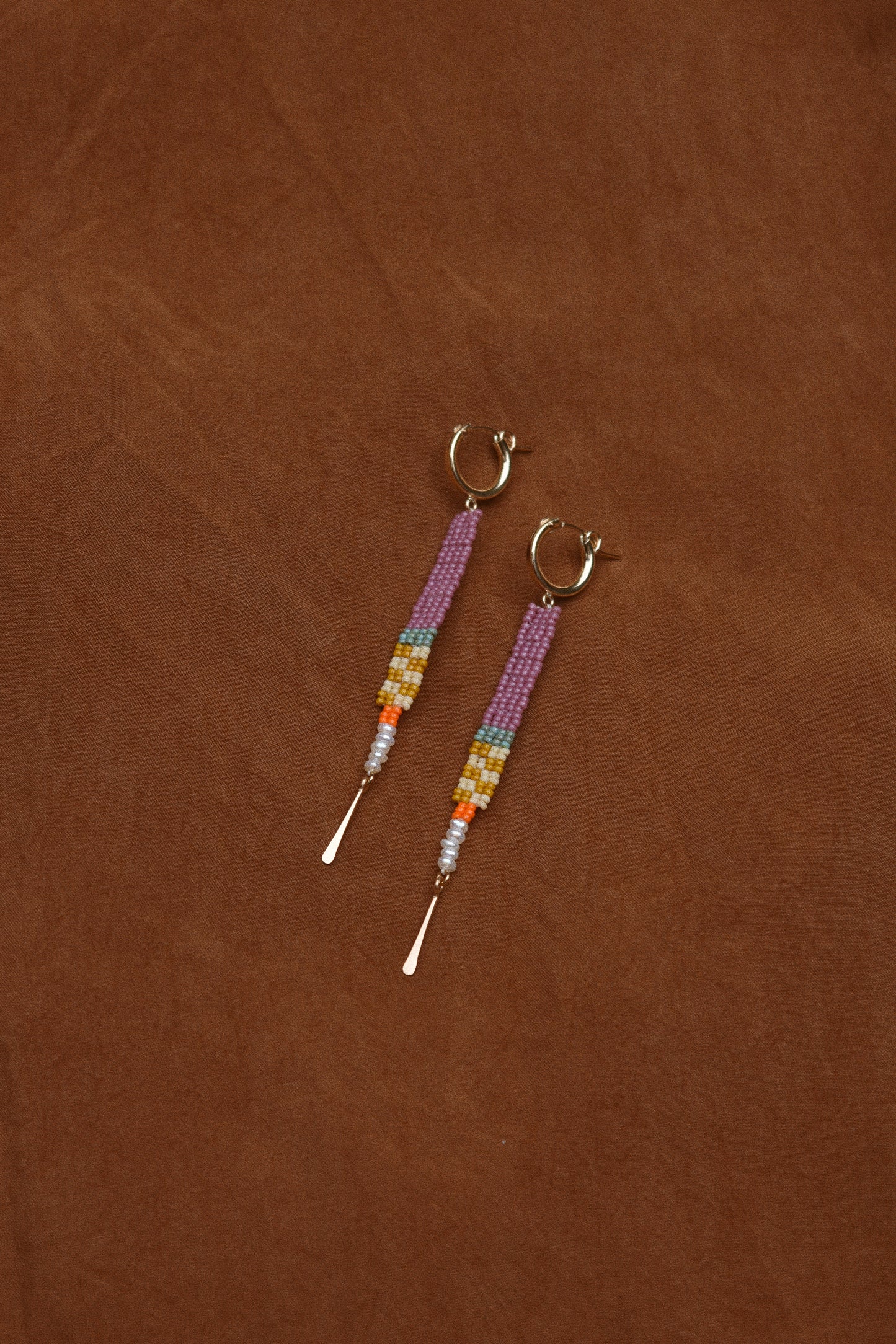 Chunky Hoops- in Lilac