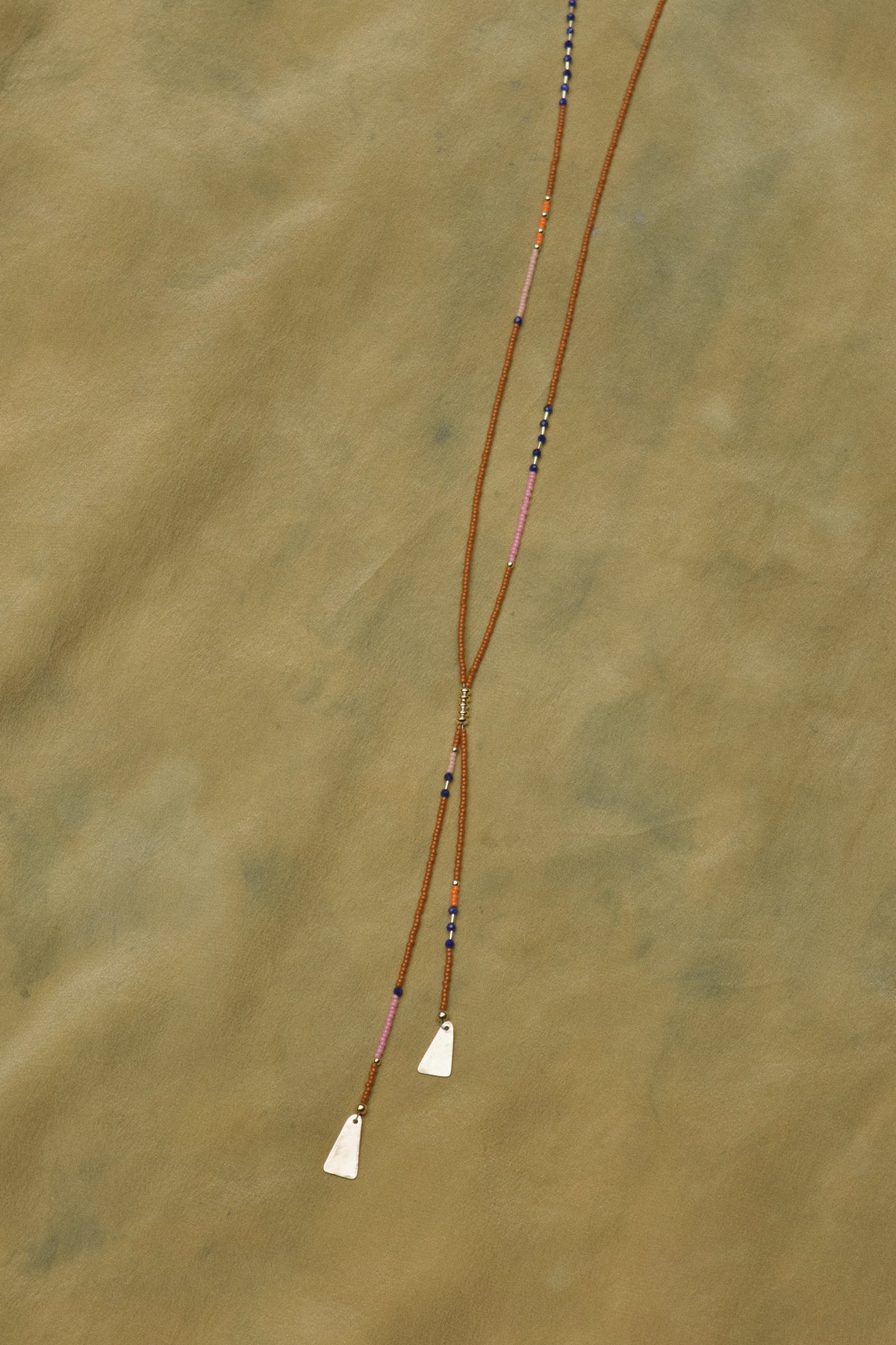 Beaded Bolo- Sienna with Lapis