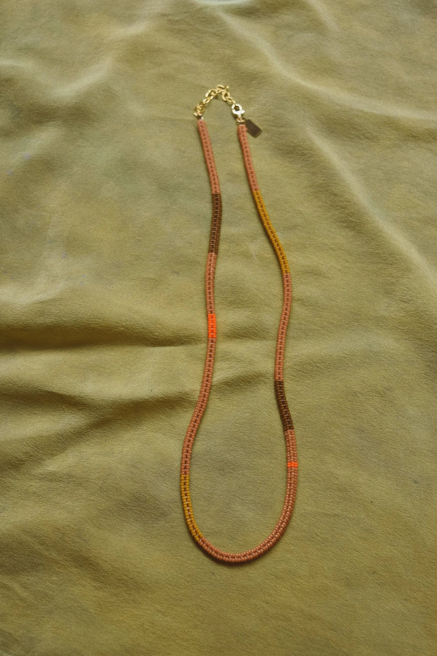 Woven Necklace- Autumn Glow