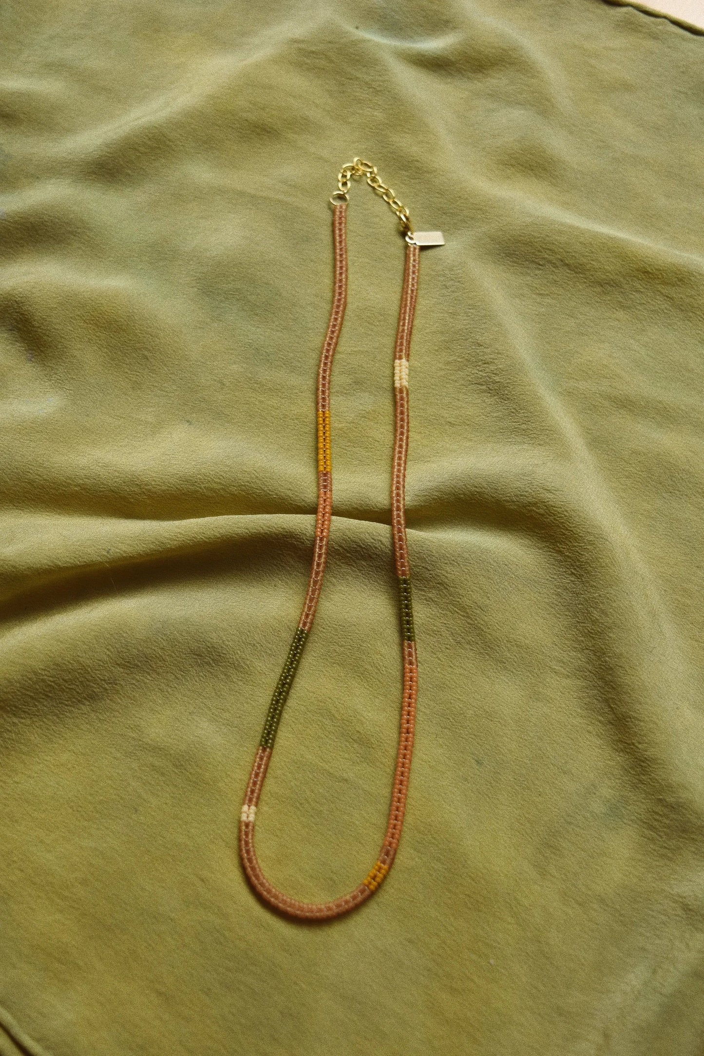 Woven Necklace- Blush