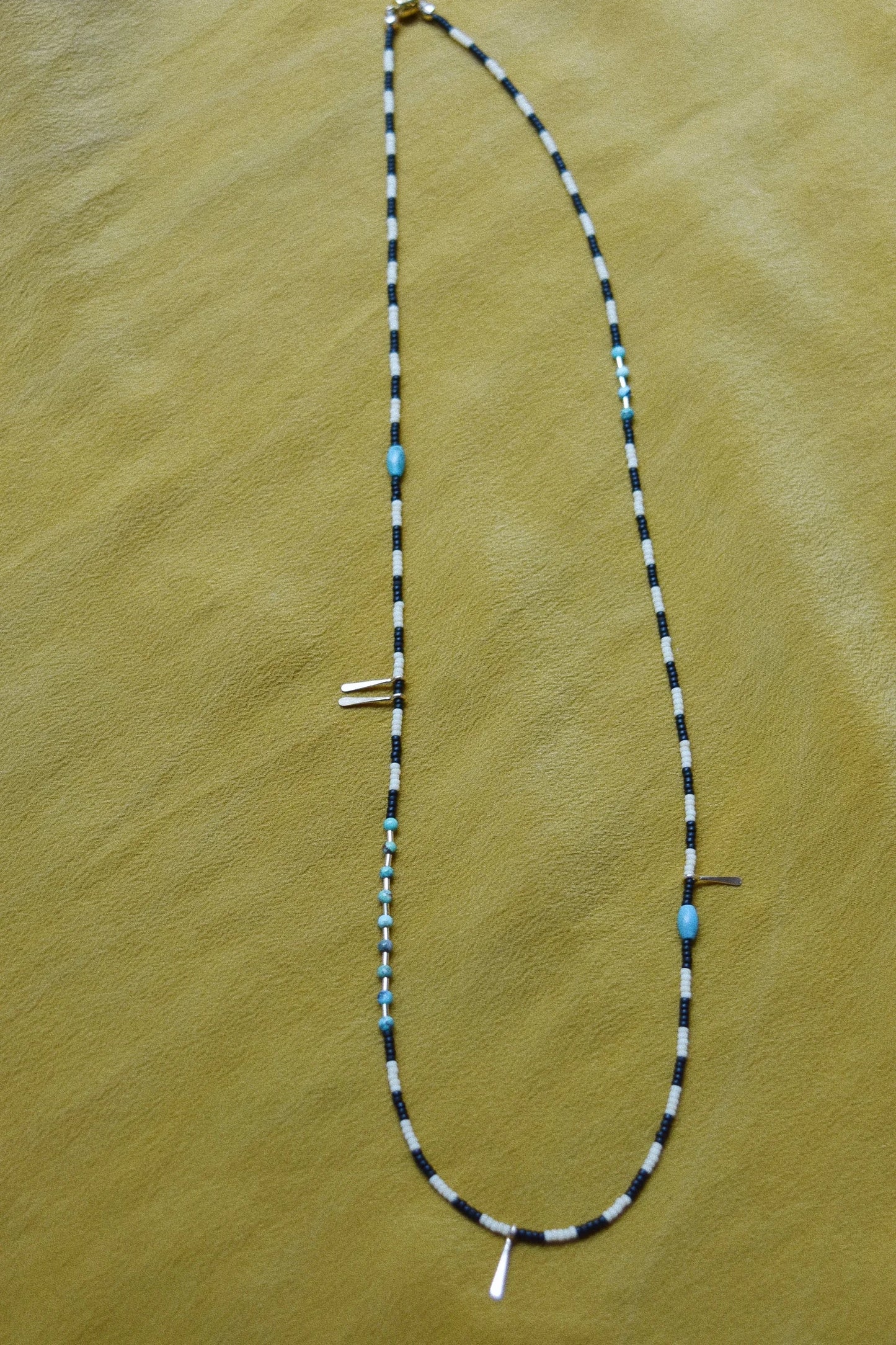 Wrap Bracelet- Stripes with Turquoise