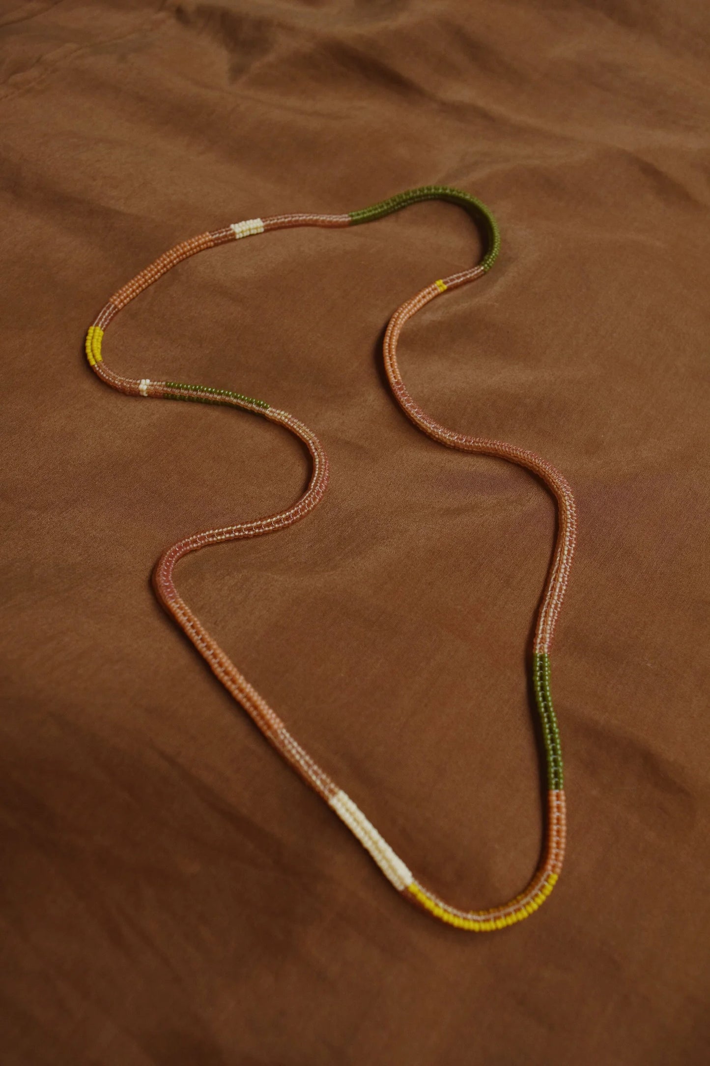 Woven Necklace- Blush