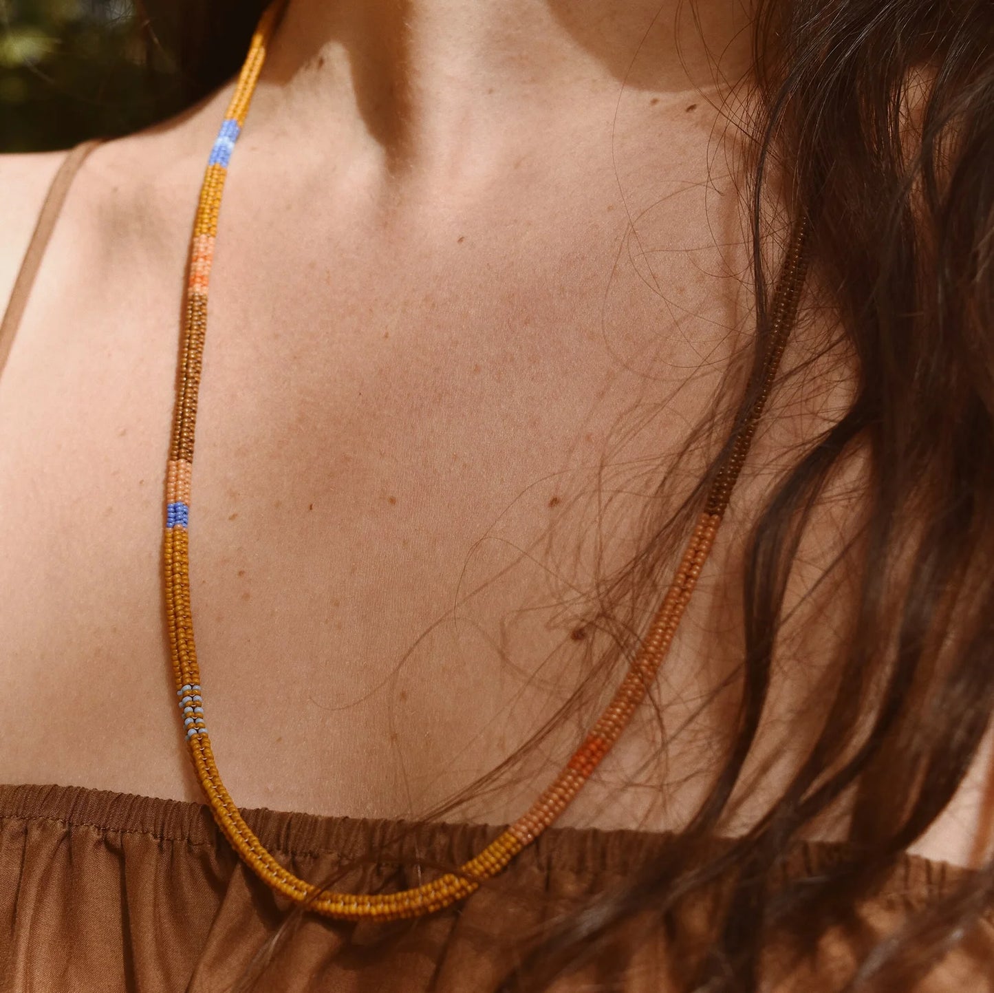 Woven Necklace- Earth and Sky