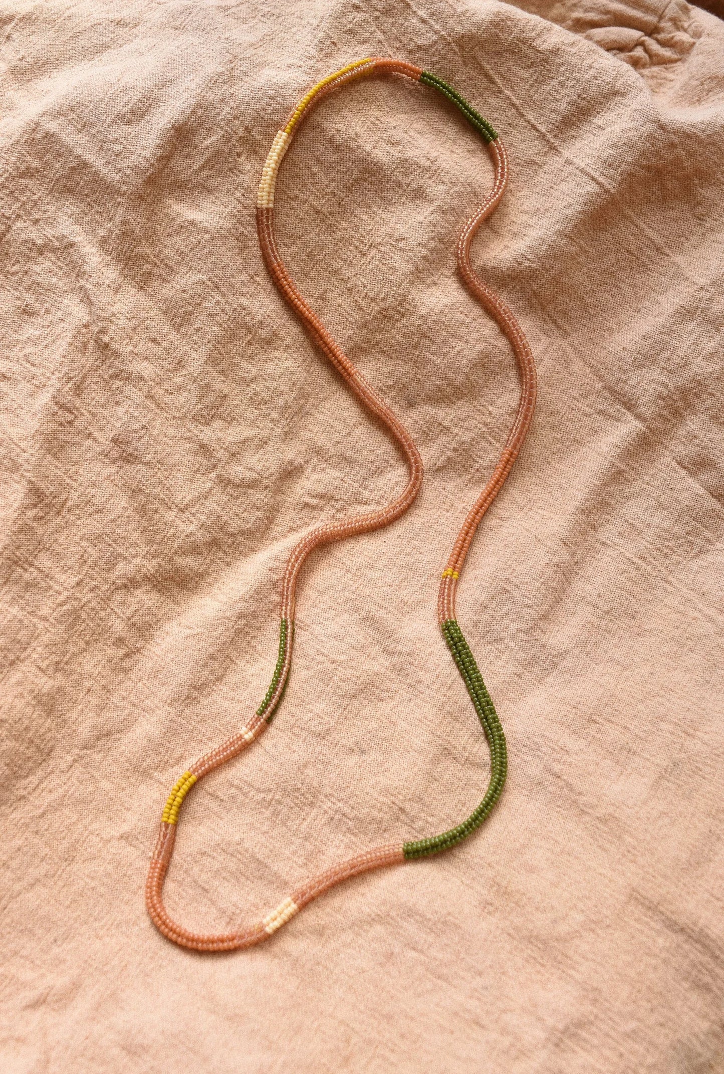 Woven Necklace- Blush