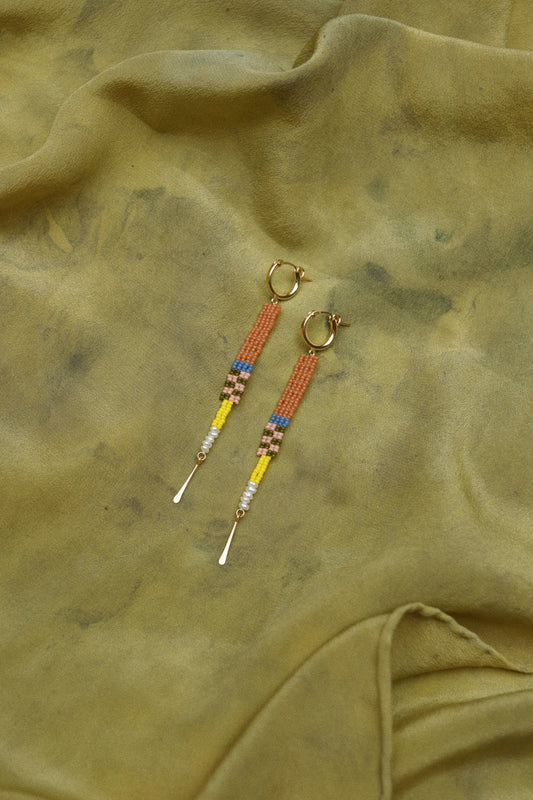 Chunky Hoops- in Peach