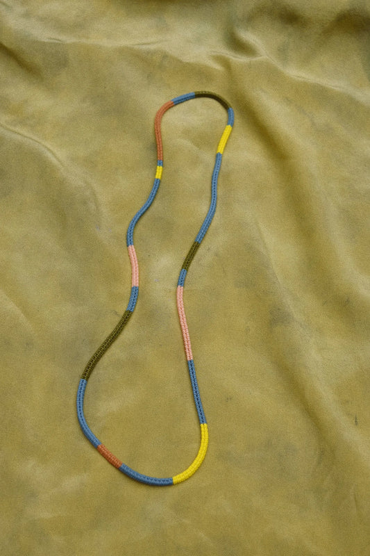 Woven Necklace- Blue