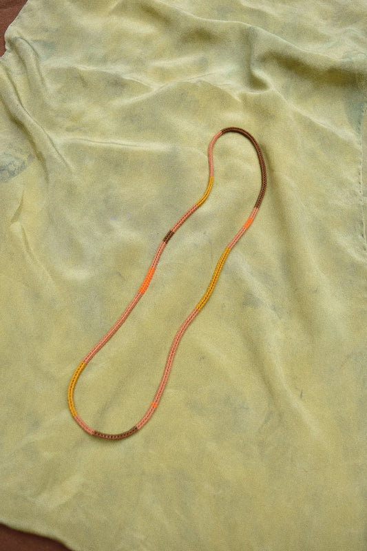Woven Necklace- Autumn Glow
