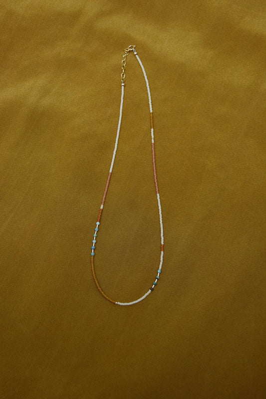 Beaded Necklace-Earth with Turquoise