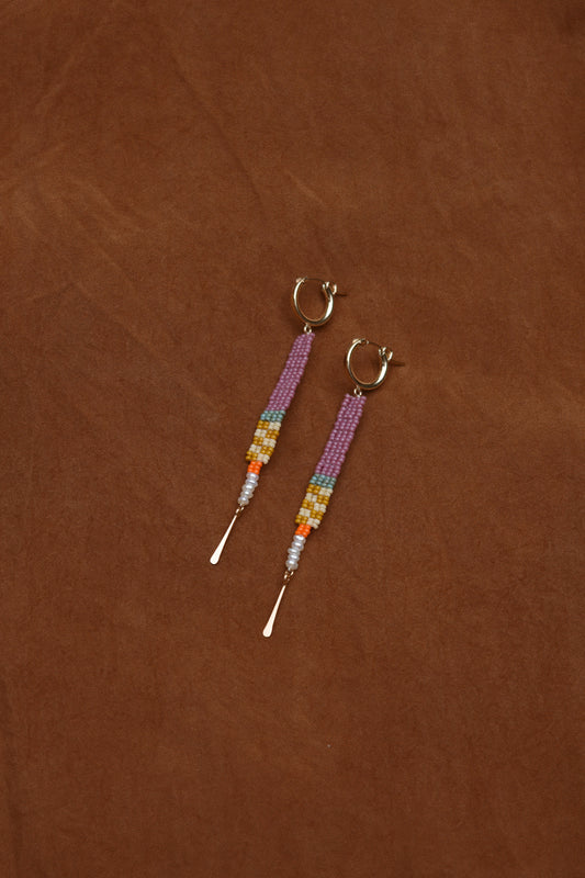 Chunky Hoops- in Lilac