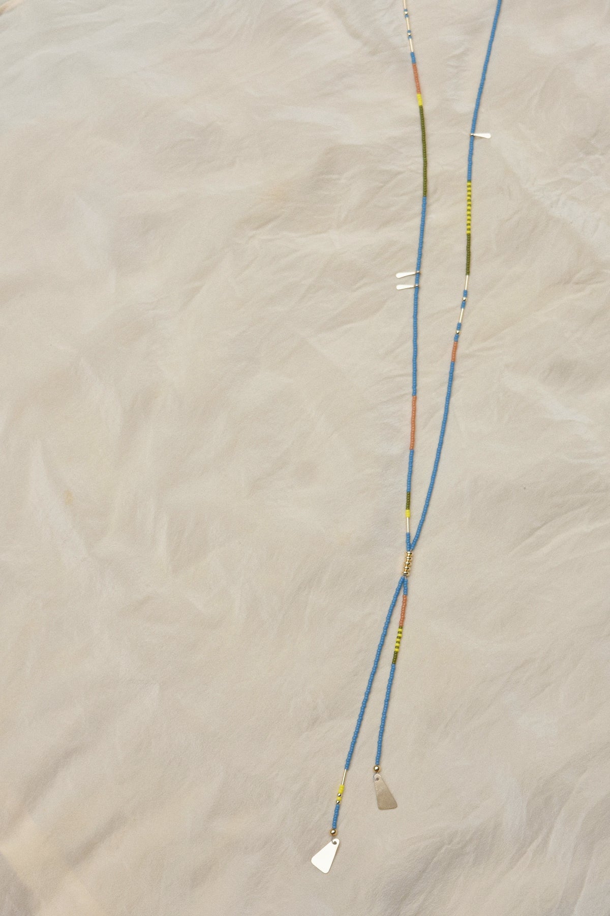 Beaded Bolo- Blue