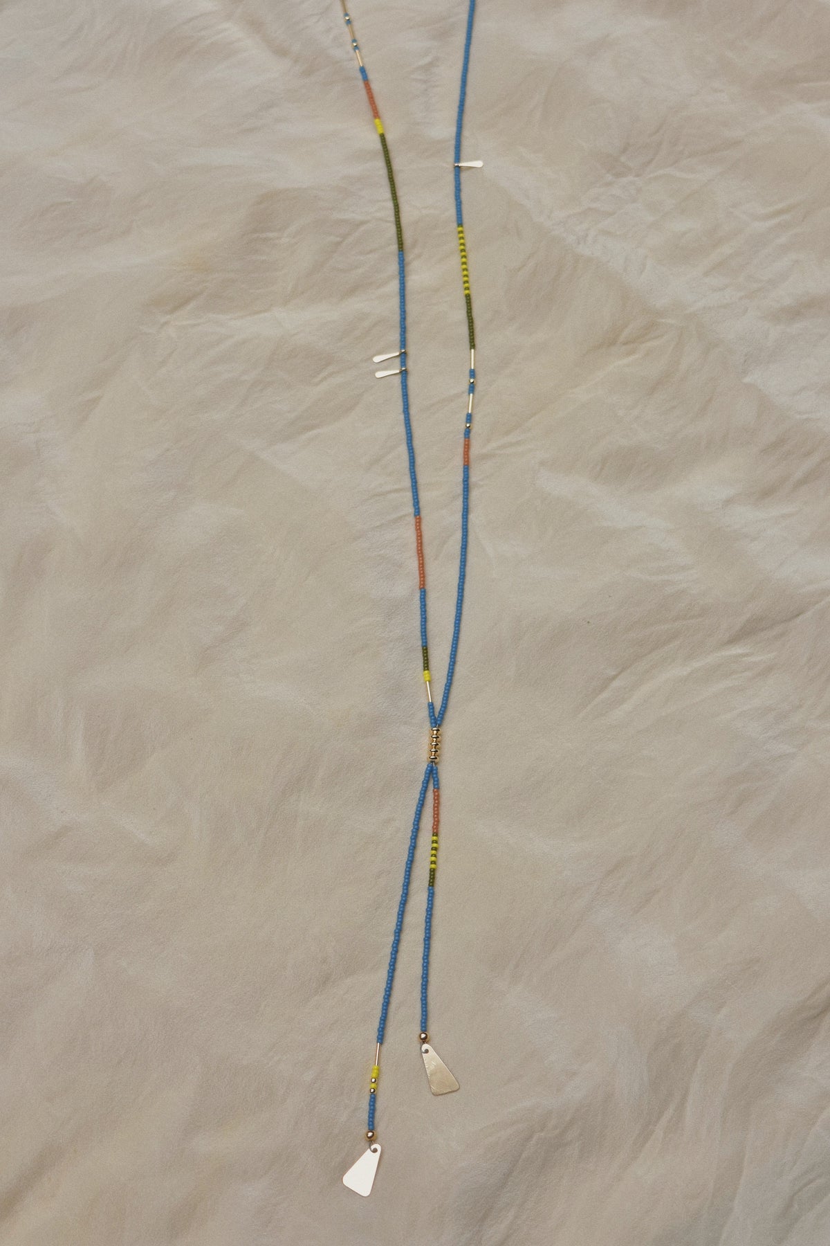 Beaded Bolo- Blue