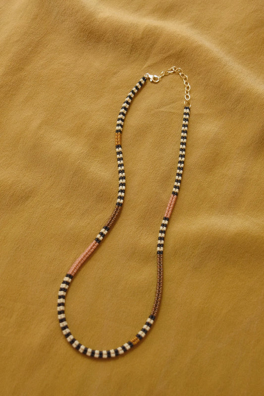 Woven Necklace- Luna Stripes