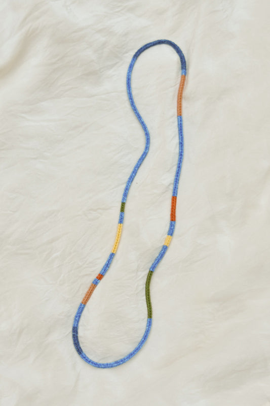 Woven Necklace- Venetian Antique Blue
