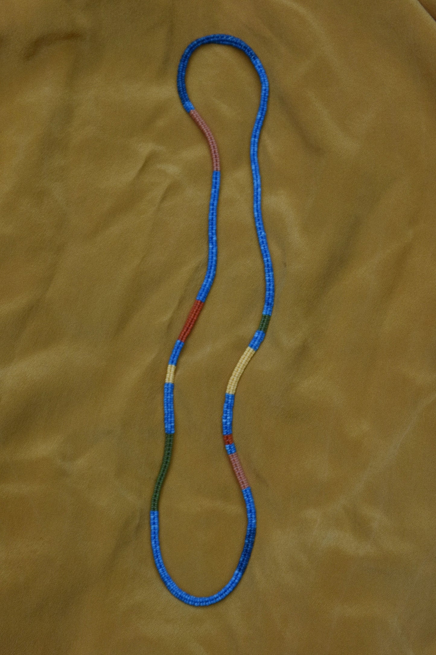 Woven Necklace- Venetian Antique Blue