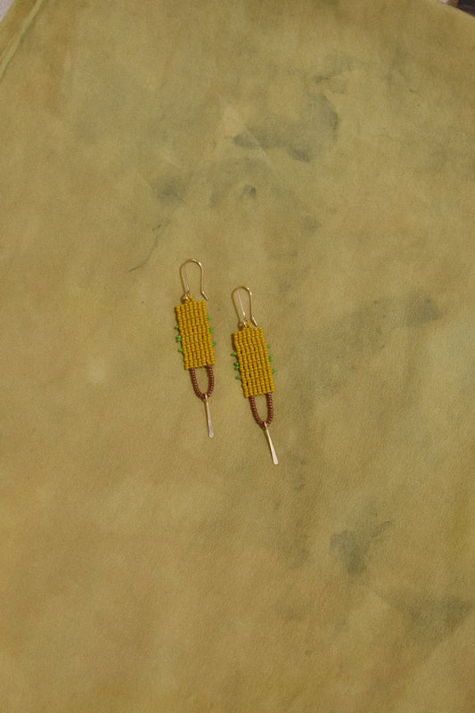 Loop Earrings- in Yellow