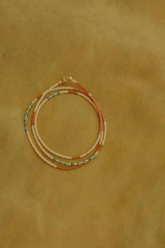 Wrap Bracelet- Earth with Turquoise